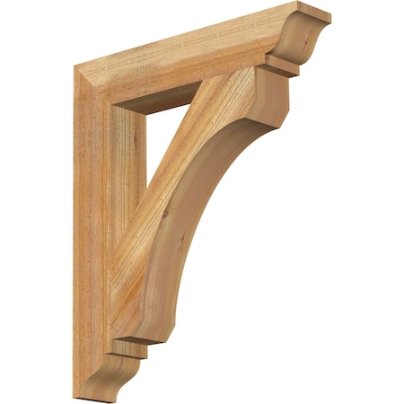 Ekena Millwork Legacy Traditional Rough Sawn Bracket, Western Red Cedar, 4"W x 22"D x 26"H BKT04X22X26LEC01RWR